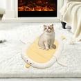 thumbnail image 5 of Indoor Goose Warming Seating Sleeping Mats for Cat Dogs, 21.65 x 15.74 in, White Yellow, 5 of 7