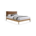 thumbnail image 3 of Meridian Furniture Asher Cognac Vegan Leather King Bed, 3 of 7