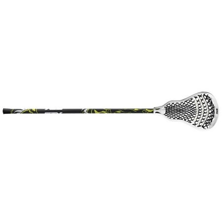 Stallion Mens LaCrosse Stick, White Head with Black (Best Way To String A Lacrosse Head)