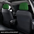 thumbnail image 3 of Kdxio Buffalo Plaid Green Black Pattern Print 2 Piece Car Head Rest Covers Set Auto Front/Rear Seats Headrest Cover Universal Fit Most Cars,Sedan, SUV, 3 of 9