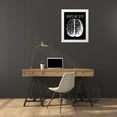 thumbnail image 3 of Lavoie, Tina 26x32 White Modern Wood Framed Museum Art Print Titled - Brains are Sexy white, 3 of 4