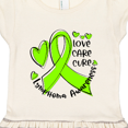 thumbnail image 3 of Inktastic Love, Care, Cure Lymphoma Awareness Lime Green Ribbon Hearts Gift Toddler Girl Dress, 3 of 4