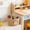 C-Beige, variant on Easter Basket Beige White Highland Cow Design Storage Basket Soft Woven Texture Cute Cloth Detail Decors for Party Treat Storage Container