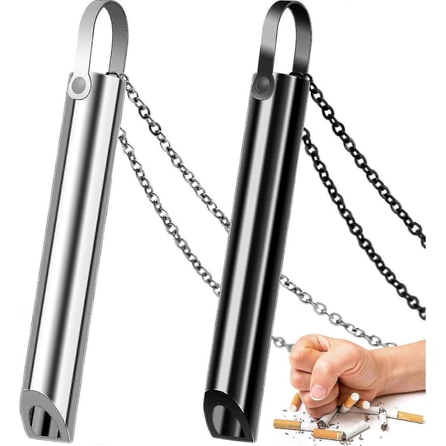 2x Stop Smoking Breathing Necklace, Anxiety Relief Necklacevape Necklace, Breathing Necklace Stop Smoking Aid, Breathing Exercises, Christmas Gift