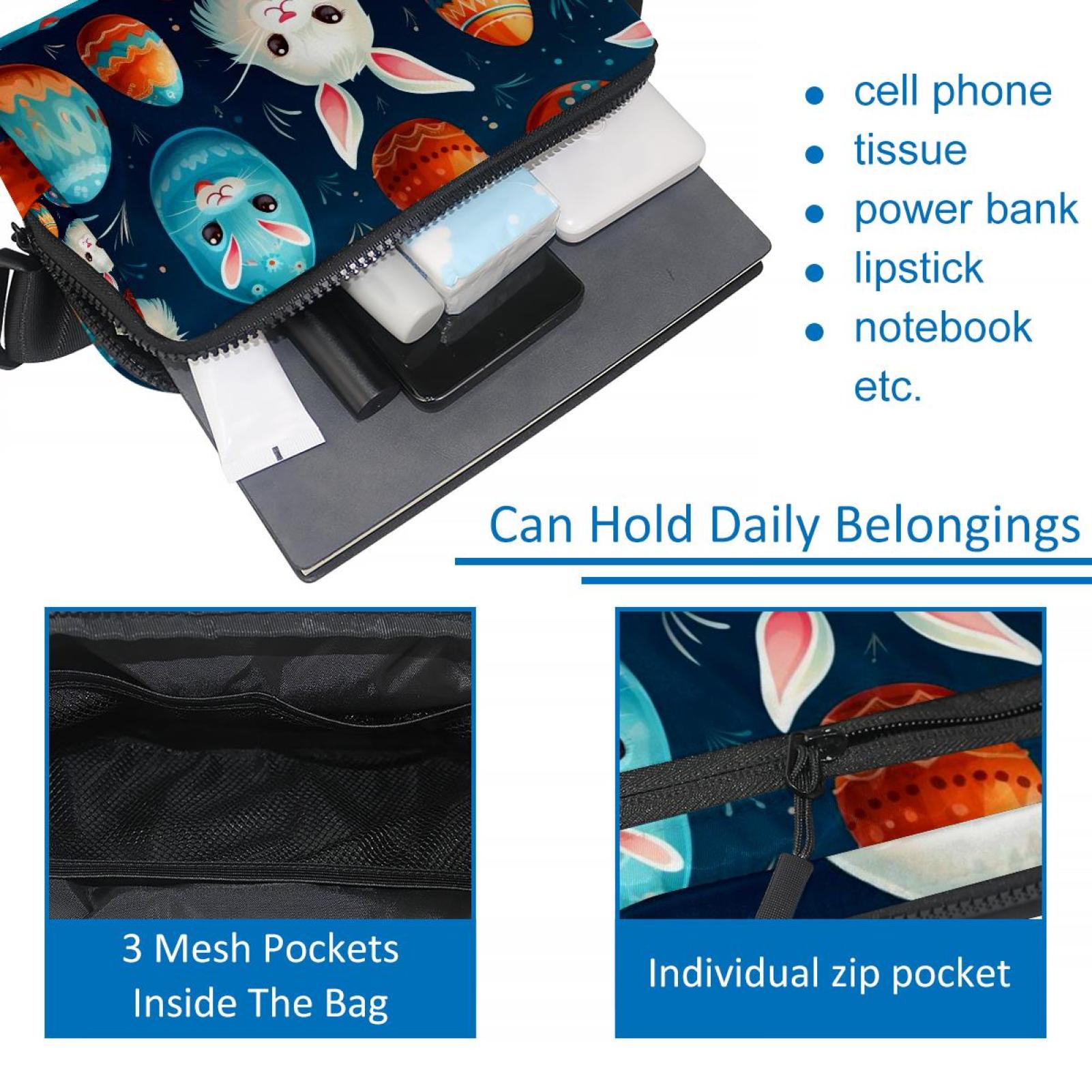 Easter Running Belt Waist Packs Fanny Bag: Lightweight, Adjustable, with Extension Strap, Unisex