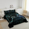 thumbnail image 3 of Erosebridal Teens Gaming Bedding Twin Comforter Set, Gradient Honeycomb Down Comforter, Reversible, 3 of 7