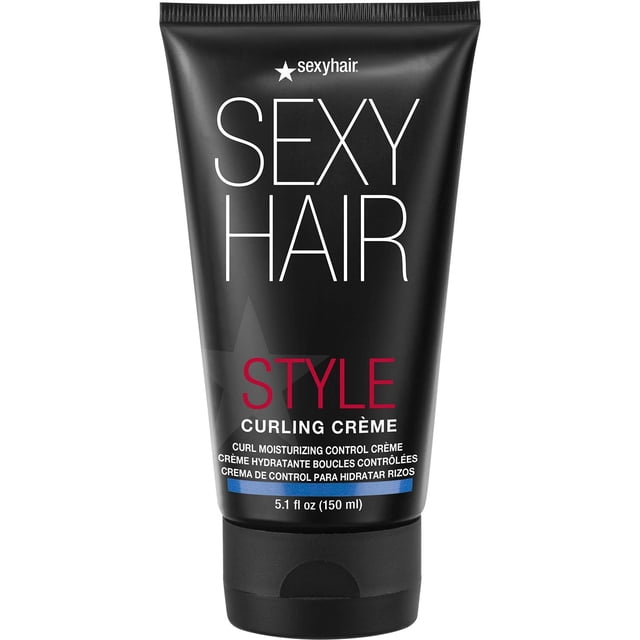 SexyHair Style Curling Crème Crema Hidratante para Rizos | Control Ligero | Mantiene la Hidratación | Combate el Frizz | 150ml