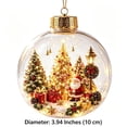thumbnail image 3 of Glowing Christmas Story Ornament, Light Up Mini Holiday Scene Hanging Decoration with Warm LED Light, Festive Keepsake Gift for Home Christmas Tree Window Mantel Decor, 3 of 6
