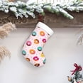 thumbnail image 6 of Yiaed Colorful Donuts Print Christmas Stockings, Christmas Stockings Hanging Ornaments, Christmas Stockings for Family Christmas Holiday Decorations, 6 of 7
