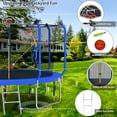 thumbnail image 5 of CZBZ Trampoline, 14FT Trampolines with Enclosure Net for Kids and Adults, 1320LBS Outdoor Trampoline with Basketball Hoop, Ladder and AntiRust Coating Round Backyard Recreational Trampoline, 5 of 9
