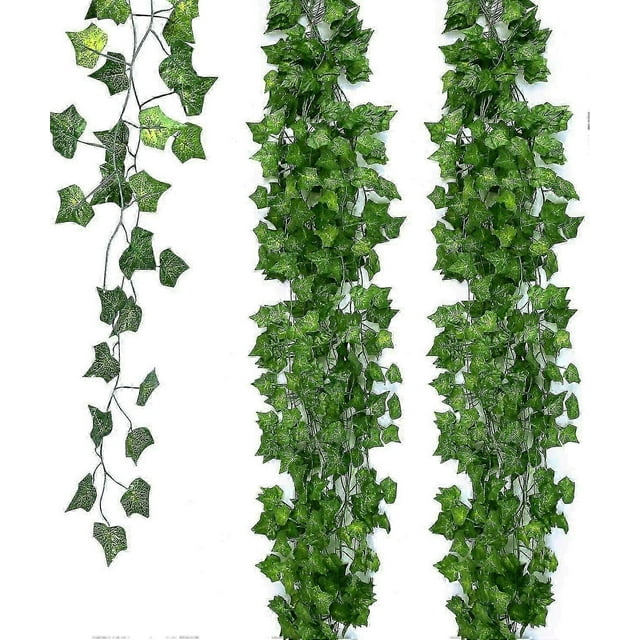 131 Feet / 20 Artificial Strands Of Faux Ivy Garland Leaves, Hanging Greenery Garland Vines