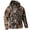 Leaf Camo, variant on Men's Silent Softshell Camouflage Jacket Warm Fleece Lined Hooded Camo Jacket Water-resistant Outdoor Hiking Fishing Coat