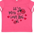 thumbnail image 4 of Inktastic Lil Miss Love Bug with Lady Bug and Hearts Girls Toddler T-Shirt, 4 of 5
