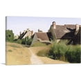 thumbnail image 1 of ARTCANVAS Houses Near Orleans Maisons Canvas Art Print by Jean-Baptiste-Camille Corot - Size: 12" x 8" (0.75" Deep), 1 of 9