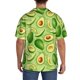 thumbnail image 3 of Fotbe Green Avocado Camisa Estampada de Manga Corta para Hombre, Casual de Verano, Estilo Playero, Sin Arrugas-Large, 3 of 5