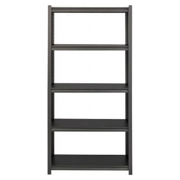 Lorell, 3,200 lb Capacity Riveted Steel Shelving, 1 Each, Black