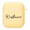 thumbnail image 1 of Custom Name Initials Silicone Cover for Airpods Pro 2 Case Luxury Candy Color Funda for Airpods 3rd Generation Case Air Pods 1 2, 1 of 7