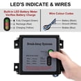 thumbnail image 4 of 2X Trailer Brakes Breakaway Kit with Switch, LED Test Light Electric Breakaway System, 4 of 8