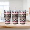 thumbnail image 2 of Bohemian Print Stainless Steel Cup 20oz with Lid and Straw - Double Wall Vacuum Insulated Travel Mug, Leakproof Thermal Tumbler, 2 of 5