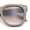 Grey - Brown, variant on Womens Floral Star Metal Stud Jewel Arm Boyfriend Horn Rim Rectangle Sunglasses All Navy