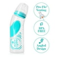 thumbnail image 3 of Evenflo Vented + BPA-Free Plastic Angled Bottles - 9oz, Teal,Gray.Blue, 6ct, 3 of 7