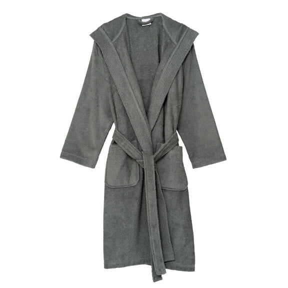 TowelSelections Womens Robe, Premium Cotton Hooded Bathrobe for Women, Soft Terry Cloth Robes for Women XX-Large Frost Gray