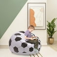 thumbnail image 2 of Cartoon Style Inflatable Folding Chair Football Pattern Outdoor Inflatable Stools, 2 of 6