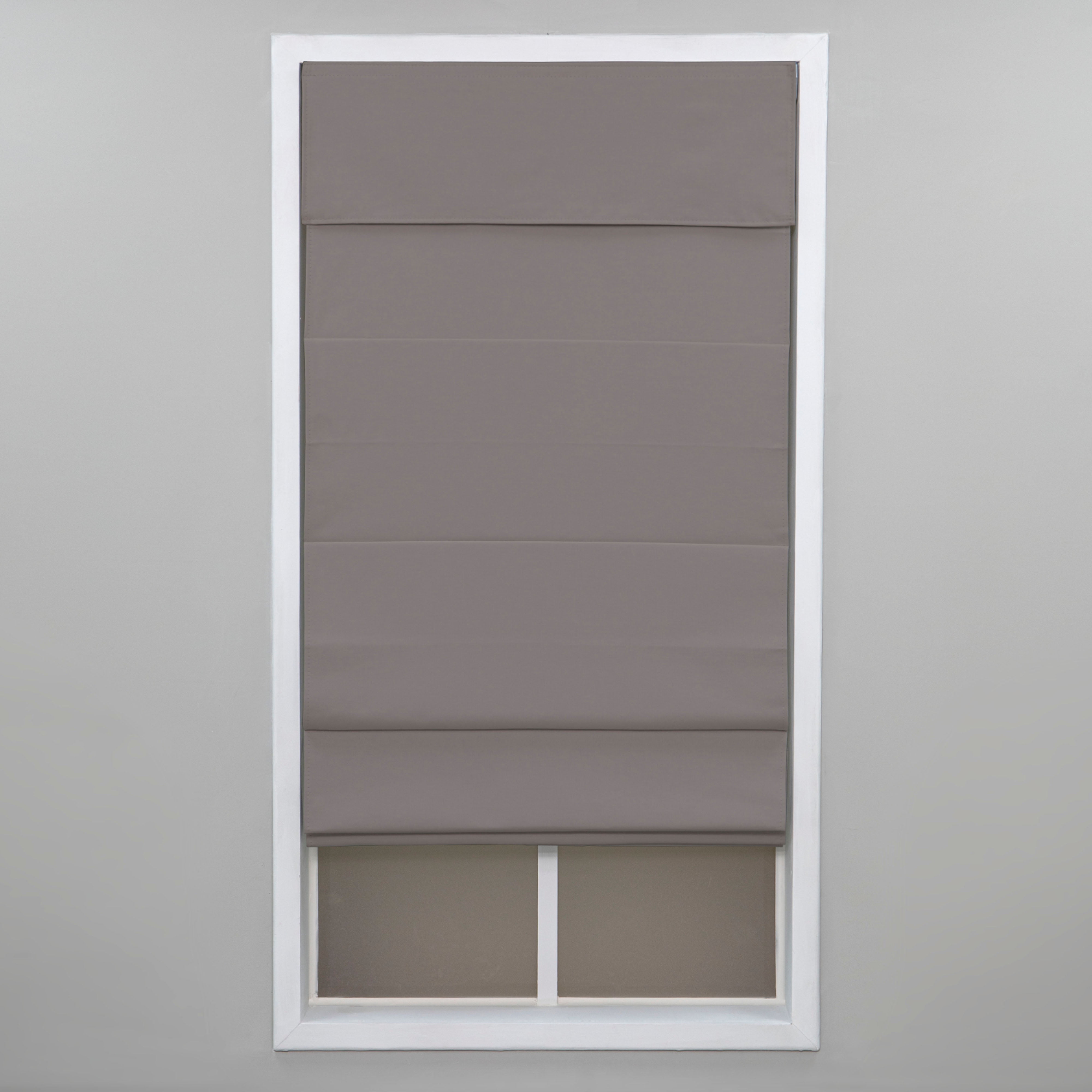 Regal Living Insulating Cordless Blackout Roman Shade, Gray, 61W x 72L