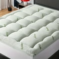 thumbnail image 1 of Cooling Bamboo Fiber Mattress Topper Soft Fill Mattress Protector Pillow Top Mattress Cover With 8-21" Deep Pocket, 1 of 7