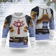 thumbnail image 4 of Divertido regalo de Navidad Cosplay Armadura Feo Suéteres de punto navideños Regalos de Navidad Jerséis Tops Pareja Fiesta Unisex Casual-7, 4 of 4