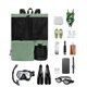 thumbnail image 5 of Mochila de malla con cordón para natación con bolsa impermeable | Bolsa de gimnasio de tela Oxford transpirable | Bolsa de playa ligera para bañadores, toallas y artículos deportivos | Bolsa, 5 of 7