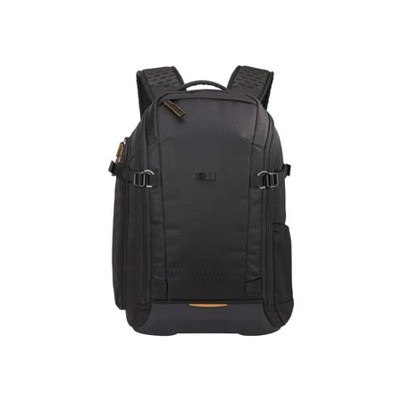 Case Logic - Viso Slim DSLR/Mirrorless Camera, Drone & Lens Backpack w/ Weather Resistant EVA Base, 16" Laptop Holder & Rain Cover - Black