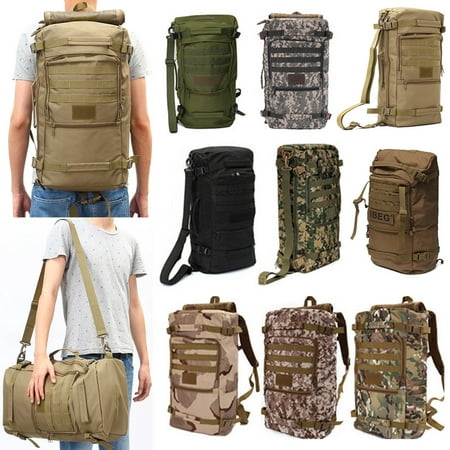 50L Military Tactical Rucksack Backpack Camping Hiking Outdoor Shoulder (Best 50l Backpack 2019)