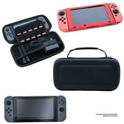 Nintendo Switch Accessory Bundle - Travel Case, Skins, and Screen Protector (Red)