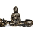 thumbnail image 6 of MyGift Buddha Statue Home Zen Garden Set with Tea Light Candle Holder / Incense Burner Holder, 6 of 6