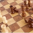 thumbnail image 4 of Juego de ajedrez de madera con almacenamiento plegable, juego 3 en 1, 4 of 7