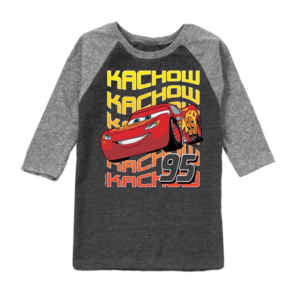 Disney's Cars - KACHOW 95 - Toddler And Youth Raglan Graphic T-Shirt