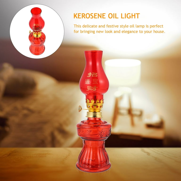 Chinese Retro Ceramic Kerosene Oil Lamp – Lotus & Buddha Design, Handmade For Home Decor, Parties, Or Emergency Lighting