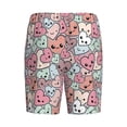 thumbnail image 7 of Daiia Cartoon Hearts Mens Woven Stretch Pajama Short,Short Pajama Pants-3X-Large, 7 of 7