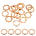 thumbnail image 1 of Anillo de sellado de cobre Uxcell M12 15Pcs Junta de sellado plana métrica para tornillos y pernos 0.71 x 0.47 x 0.06, 1 of 5