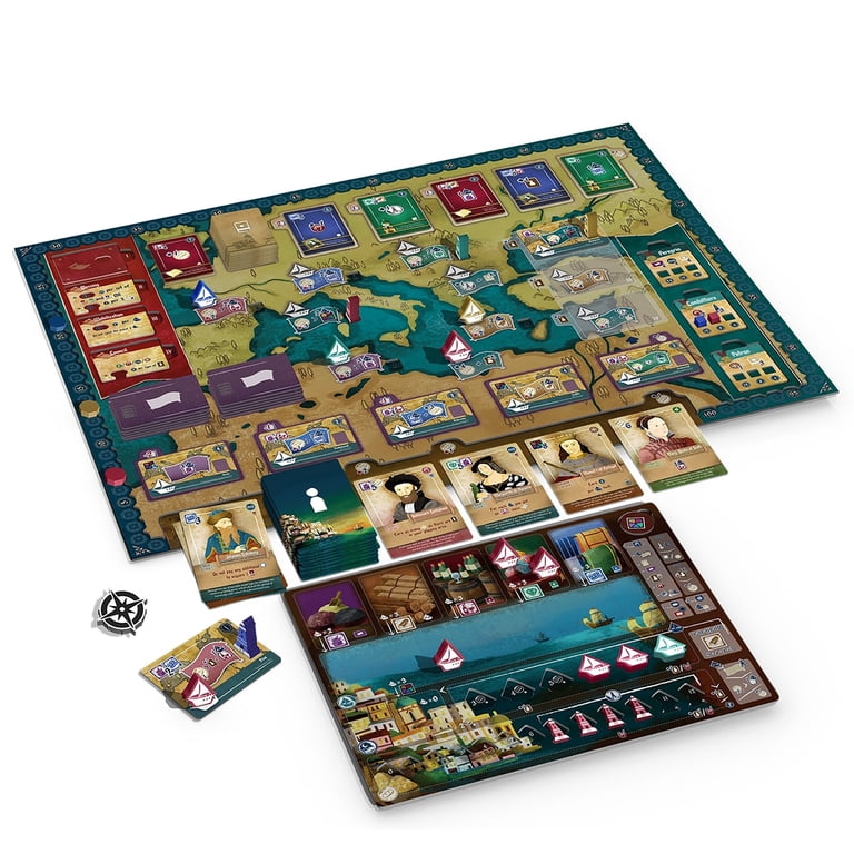 R&R Games: Amalfi Renaissance - Strategy Board Game For 1-4 Players, Ages 14+, 90-120 Min Play Time