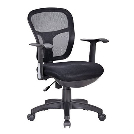 office factor ergonomic black mesh desk chair lumbar support extra