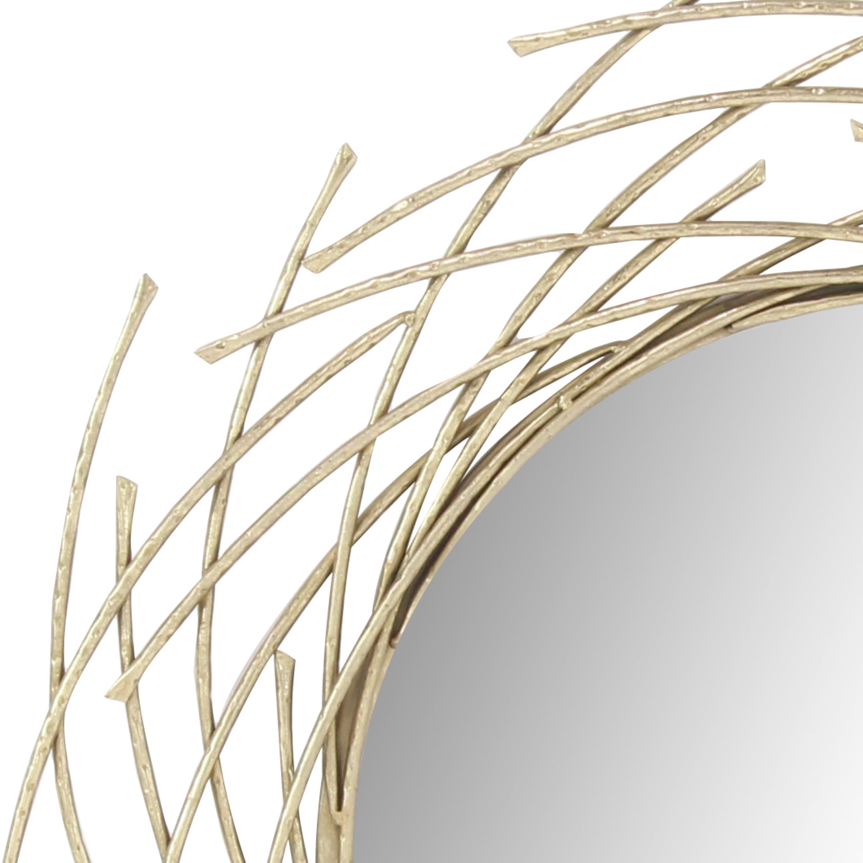 CosmoLiving by Cosmopolitan 39" x 39" Gold Starburst Wall Mirror