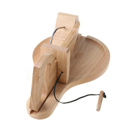 

Sausage Cutter-Rustic Wooden Design and Stainless Steel Blade for Slicing and Chopping Aromas More Dried Meats