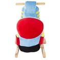 thumbnail image 5 of Happy Trails 80-BF617 Kids Plush Stuffed Ride on Wooden Rocker & Handles Rocking Motorcycle Toy, 5 of 8