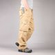 thumbnail image 5 of Puntoco Pantalones casuales largos para hombre, pantalones deportivos cargo con cintura elástica, cierre de velcro, cordones y múltiples bolsillos con correa en la pierna para hombre, 5 of 5