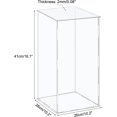 thumbnail image 2 of MECCANIXITY Acrylic Display Case Plastic Box Cube Storage Box Clear Assemble Showcase 10.2x10.2x16.1 Inch for Collectibles, 2 of 6