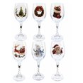 thumbnail image 2 of Christmas Wine Glasses Set of 6, 12oz Holiday Stemware with Smooth 2D Print, Xmas Party Table Decor & Secret Santa Gift, Festive Glassware Collection, 2 of 4