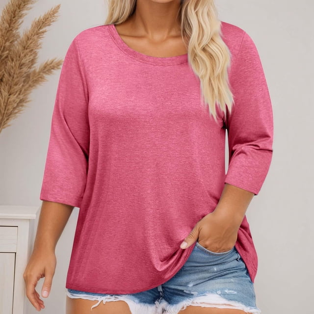 Haut à Bavette Grande Taille Blouse Habillée Femme Blouse Raglan Femme Blouse Turquoise pour Femme Grande Taille Non Chemises Femme Blouse de Rodéo Femme Blouse Foncée Polyester Blouse Femme 3x T-Shirts Femme