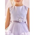 thumbnail image 3 of Drtj Girl's Elegant Tulle Flower Girl Dress - Lace & Satin Pageant Gown for Weddings, First Communion & Special Occasions, 3 of 6